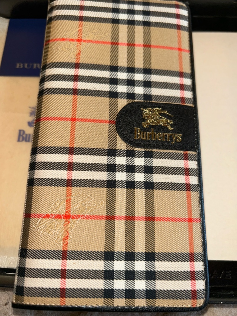 Full inclusion Burberrys Navy Logo Notepad and phone address book vintage - Picture 3 of 9